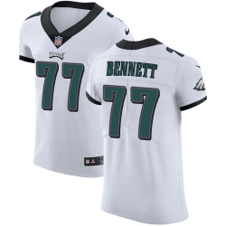 Nike Eagles #77 Michael Bennett White Mens Stitched NFL Vapor Untouchable Elite Jersey