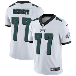 Nike Eagles #77 Michael Bennett White Mens Stitched NFL Vapor Untouchable Limited Jersey