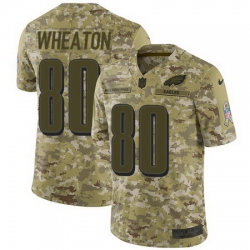 Nike Eagles #80 Markus Wheaton Camo Mens Stitched NFL Limited 2018 Salute To Service Jersey