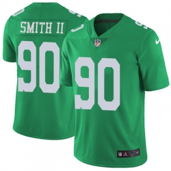 Nike Eagles #90 Marcus Smith II Green Mens Stitched NFL Limited Rush Jersey