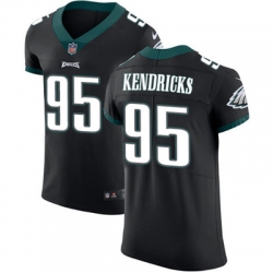 Nike Eagles #95 Mychal Kendricks Black Alternate Mens Stitched NFL Vapor Untouchable Elite Jersey