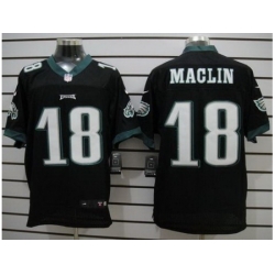 Nike Philadelphia Eagles 18 Jeremy Maclin Black Elite Nike NFL Jersey