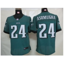 Nike Philadelphia Eagles 24 Nnamdi Asomugha Green Elite NFL Jersey