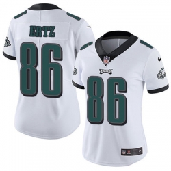 Nike Eagles #86 Zach Ertz White Womens Stitched NFL Vapor Untouchable Limited Jersey