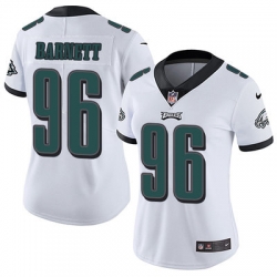 Nike Eagles #96 Derek Barnett White Womens Stitched NFL Vapor Untouchable Limited Jersey