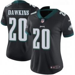 Womens Nike Philadelphia Eagles 20 Brian Dawkins Black Alternate Vapor Untouchable Limited Player NFL Jersey