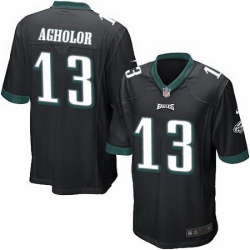 Nike Eagles #13 Nelson Agholor Black Alternate Youth Stitched NFL New Elite Jersey