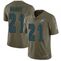 Nike Eagles #21 Ronald Darby Olive Youth Stitched NFL Limited 2017 Salute to Service Jersey