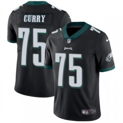 Nike Eagles #75 Vinny Curry Black Alternate Youth Stitched NFL Vapor Untouchable Limited Jersey