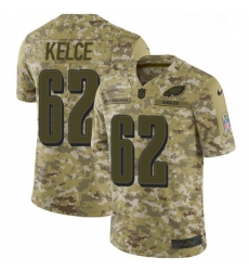 Youth Nike Philadelphia Eagles 62 Jason Kelce Limited Camo 2018 Salute to Service NFL Jersey