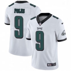 Youth Nike Philadelphia Eagles 9 Nick Foles White Vapor Untouchable Limited Player NFL Jersey