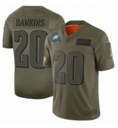 Youth Philadelphia Eagles 20 Brian Dawkins Limited Camo 2019 Salute to Service Football Jersey