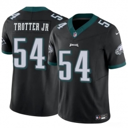 Youth Philadelphia Eagles 54 Jeremiah Trotter Jr Black 2024 Draft F U S E Vapor Untouchable Limited Stitched Football Jersey