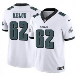 Youth Philadelphia Eagles Jason Kelce #62 White F U S E Stitched NFL Jersey