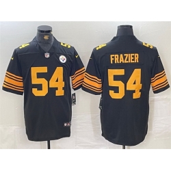 Men Pittsburgh Steelers 54 Zach Frazier Black Color Rush Untouchable Limited Stitched Jersey