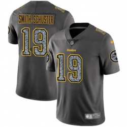 Mens Nike Pittsburgh Steelers 19 JuJu Smith Schuster Gray Static Vapor Untouchable Limited NFL Jersey