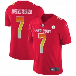 Mens Nike Pittsburgh Steelers 7 Ben Roethlisberger Limited Red 2018 Pro Bowl NFL Jersey