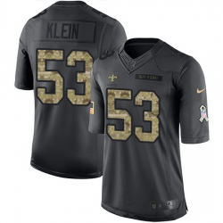 Mens Nike Steelers #53 A.J. Klein 2016 Salute To Service Jersey