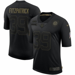 Men's Pittsburgh Steelers #39 Minkah Fitzpatrick Black Nike 2020 Salute To Service Limited Jersey