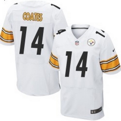 Nike Pittsburgh Steelers #14 Sammie Coates White Mens Stitched NFL Elite Jersey