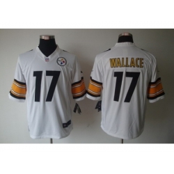 Nike Pittsburgh Steelers 17 Mike Wallace White Limited NFL Jersey