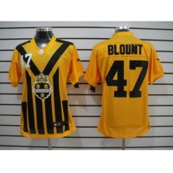 Nike Pittsburgh Steelers 47 Mel Blount Yellow Elite 1933s Throwback NFL Jersey