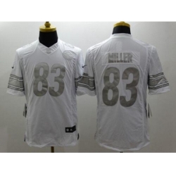 Nike Pittsburgh Steelers 83 Heath Miller White Limited Platinum NFL Jersey