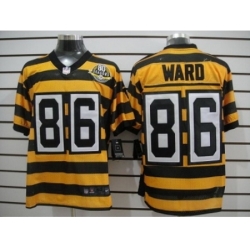 Nike Pittsburgh Steelers 86 Hines Ward Yellow Black Elite 80th Throwback NFL Jersey