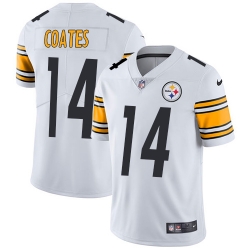 Nike Steelers #14 Sammie Coates White Mens Stitched NFL Vapor Untouchable Limited Jersey