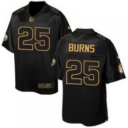 Nike Steelers #25 Artie Burns Black Mens Stitched NFL Elite Pro Line Gold Collection Jersey