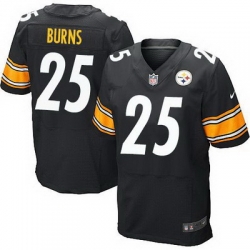 Nike Steelers #25 Artie Burns Black Team Color Mens Stitched NFL Elite Jersey