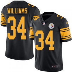 Nike Steelers #34 DeAngelo Williams Black Mens Stitched NFL Limited Rush Jersey