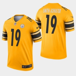 Pittsburgh Steelers 19 JuJu SmithSchuster Inverted Legend Gold Jersey