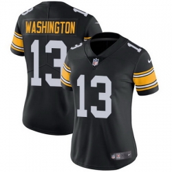 Nike Steelers #13 James Washington Black Team Color Womens Stitched NFL Vapor Untouchable Limited Jersey