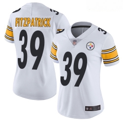 Steelers #39 Minkah Fitzpatrick White Women Stitched Football Vapor Untouchable Limited Jersey