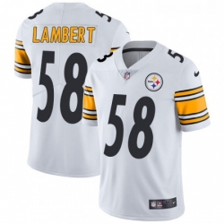 Youth Nike Pittsburgh Steelers 58 Jack Lambert White Vapor Untouchable Limited Player NFL Jersey