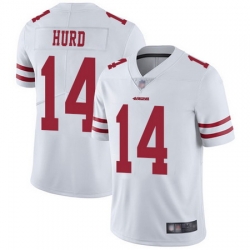 49ers 14 Jalen Hurd White Men Stitched Football Vapor Untouchable Limited Jersey