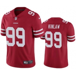 Men Nike 49ers 99 Javon kinlaw Rush Jersey Red