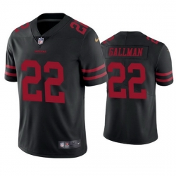 Men San Francisco 49ers 22 Wayne Gallman Jr Black Vapor limited Jersey