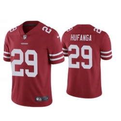 Men San Francisco 49ers 29 Talanoa Hufanga Red Vapor Limited Jersey II