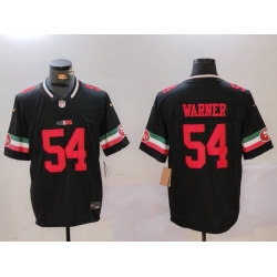 Men San Francisco 49ers 54 Fred Warner Black F U S E  Mexico Vapor Limited Stitched Football Jersey