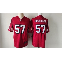 Men San Francisco 49ers 57 Dre Greenlaw Red Alternate 2024 F U S E  Vapor Untouchable Limited Stitched Football Jersey