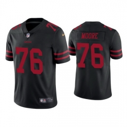 Men San Francisco 49ers 76 Jaylon Moore Black Vapor Limited Jersey