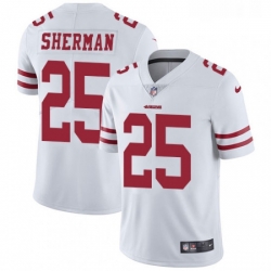 Mens Nike San Francisco 49ers 25 Richard Sherman White Vapor Untouchable Limited Player NFL Jersey