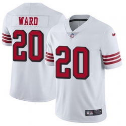 Nike 49ers #20 Jimmie Ward White Rush Mens Stitched NFL Vapor Untouchable Limited Jersey