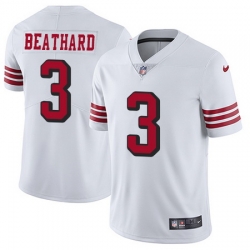 Nike 49ers #3 C J Beathard White Rush Mens Stitched NFL Vapor Untouchable Limited Jersey