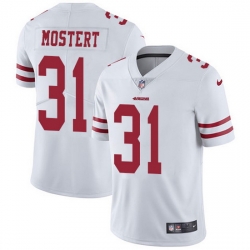 Nike 49ers 31 Raheem Mostert White Men Stitched NFL Vapor Untouchable Limited Jersey