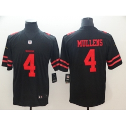 Nike 49ers 4 Nick Mullens Black Vapor Untouchable Limited Jersey