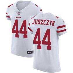 Nike 49ers #44 Kyle Juszczyk White Mens Stitched NFL Vapor Untouchable Elite Jersey