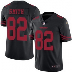 Nike 49ers #82 Torrey Smith Black Mens Stitched NFL Limited Rush Jersey